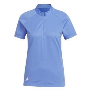 Adidas Golf Polo Textured Hellblau Damen