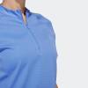 Adidas Golf Polo Textured Hellblau Damen
