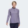 Adidas Golf Pullover 1/4-Zip Navy/Rosa Damen