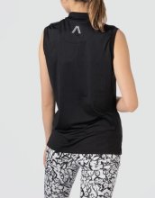 Alberto Golf Polo Evi Sleeveless Schwarz Damen