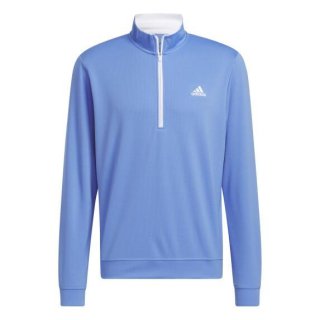 Adidas Golf Layer Lightweight 1/4-Zip Hellblau-Weiß Herren