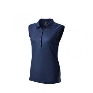 Wilson Staff Golfpolo Authentic Ärmellos Navy Damen