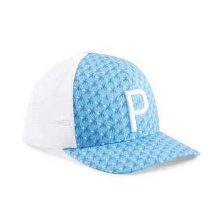 Puma Golf Cap Trucker Palms Weiß/Blau OSFA