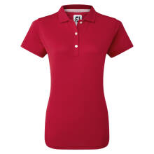 FootJoy Polohemd Pique Solid Stretch Rot Damen