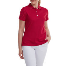 FootJoy Polohemd Pique Solid Stretch Rot Damen
