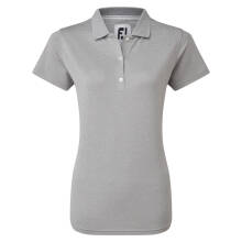 FootJoy Polohemd Pique Solid Stretch Grau Damen