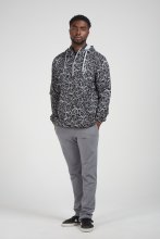Penguin Golf Hoodie Windbreaker Print Schwarz Herren