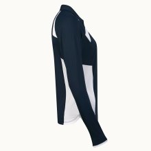 Penguin Golf Polo Long Sleeve Zip Color Block Navy / Weiß Damen