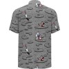 Penguin Golf Polo Oxford Polar Pete Print Grau Herren
