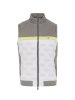 Penguin Golf Weste Full Zip Mixed Media Grau / Weiß / Gelb Herren