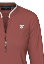 Coeurs de Cherie Langarmpolo Sporty Kupfer Damen