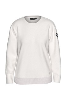 Coeurs de Cherie Pullover Round Neck Fleece Creme Damen