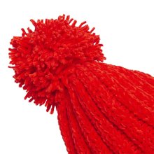 Adidas Golf Mütze Bommel Chenille Cable-Knit Rot Unisex One Size