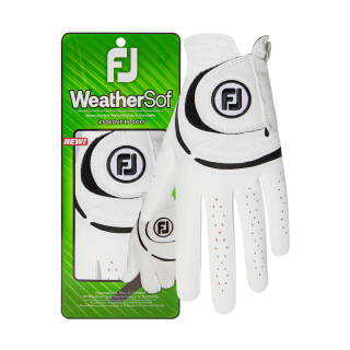 FootJoy Golfhandschuh WeatherSof Weiß/Schwarz Damen Linker Handschuh
