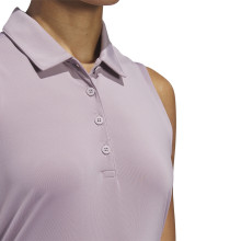 Adidas Golf Polo Ultimate Solid Sleeveless Pastellrosa Damen