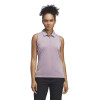 Adidas Golf Polo Ultimate Solid Sleeveless Pastellrosa Damen
