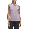 Adidas Golf Polo Ultimate Solid Sleeveless Pastellrosa Damen