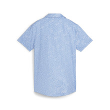 Puma Golf Polo Cloudspun Microdot Blau/Weiß Damen