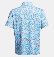 Under Armour Golfpolo Playoff 3.0 Printed Blau-Weiß Herren