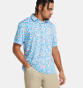 Under Armour Golfpolo Playoff 3.0 Printed Blau-Weiß Herren