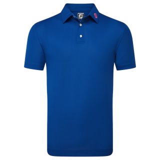 FootJoy Golf Polo Stretch Pique Royal Herren