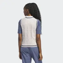 Adidas Golf Pullunder Go-To Beige-Navy Damen