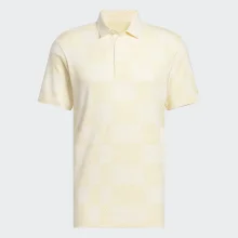 Adidas Golf Polo Textured Beige-Gelb Herren