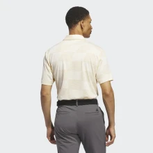 Adidas Golf Polo Textured Beige-Gelb Herren