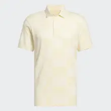 Adidas Golfpolo Textured Beige-Gelb Herren