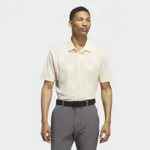 Adidas Golfpolo Textured Beige-Gelb Herren