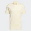 Adidas Golf Polo Textured Beige-Gelb Herren