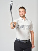 Mizuno Golf Polo Cali Stripe Weiß Herren