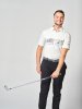 Mizuno Golf Polo Cali Stripe Weiß Herren