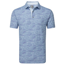 FootJoy Polo Golf Course Grau-Gemustert Herren