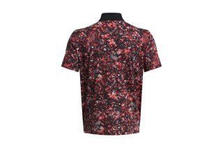 Under Armour Polo T2G Schwarz-Rot Gemustert Herren