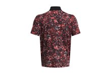 Under Armour Polo T2G Schwarz-Rot Gemustert Herren