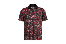 Under Armour Polo T2G Schwarz-Rot Gemustert Herren