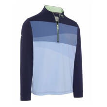 Callaway Layer Printed Block 1/4 Zip Blau Herren