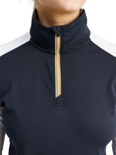 Abacus Golf Layer Cypress Halfzip Navy-Weiß-Gold Damen