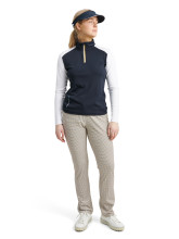 Abacus Golf Layer Cypress Halfzip Navy-Weiß-Gold Damen