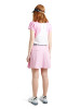 Abacus Golf Polo Simone Weiß-Rosa-Grün Damen