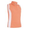 Callaway Golf Polo Mesh Sleeveless Orange Damen M