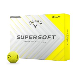 Callaway Golfball Supersoft 2025 Gelb 1 Dutzend