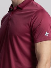 Cross Golf Polo Collin Berry Wine Herren