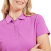 FootJoy Golf Polo Jacquard SS Pink Damen