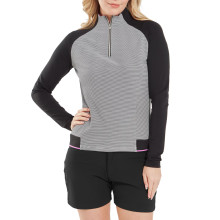FootJoy Layer Performance Midlayer Schwarz-Weiß Damen