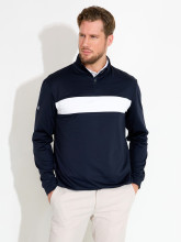 Abacus Sportwear Layer Club Midlayer Navy-Weiß Herren