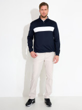 Abacus Sportwear Layer Club Midlayer Navy-Weiß Herren