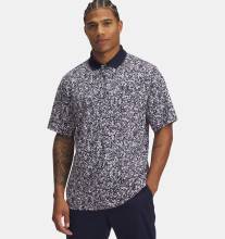 Under Armour Golf Polo Matchplay Navy/Rose-Gemustert Herren