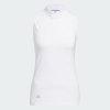 Adidas Golf Polo Ultimate365 Zip Mock Weiß Damen